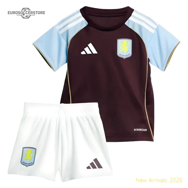 2025-2026 Aston Villa Home Baby Kit-Football Shirts Shop
