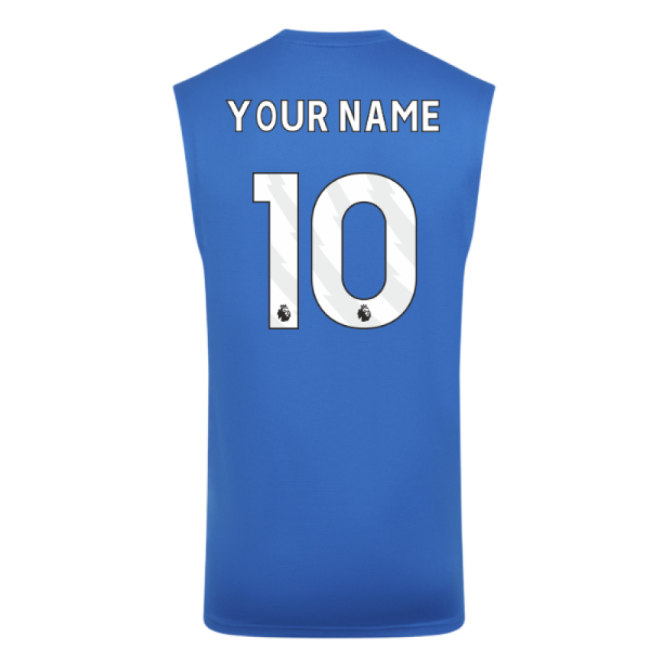 2025-2026 Wolves Players Training Vest (Lapis Blue) (Your Name)-Football Shirts Shop