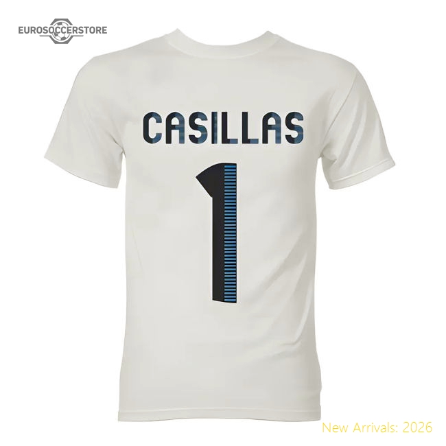 Iker Casillas Real Madrid Hero T-Shirt (White)-Football Shirts Shop
