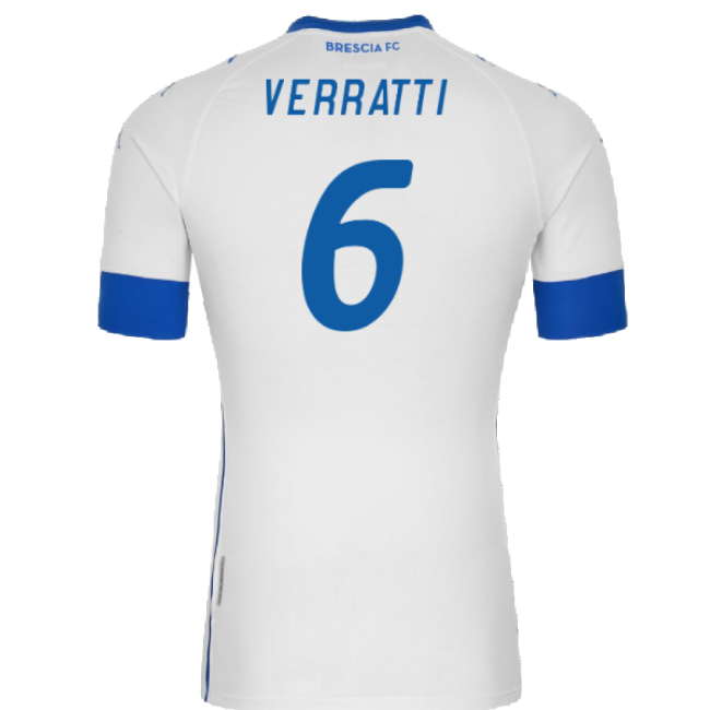 Brescia 2020-21 Away Shirt (Sponsorless) (XL) (VERRATTI 6) (Mint)-Football Shirts Shop