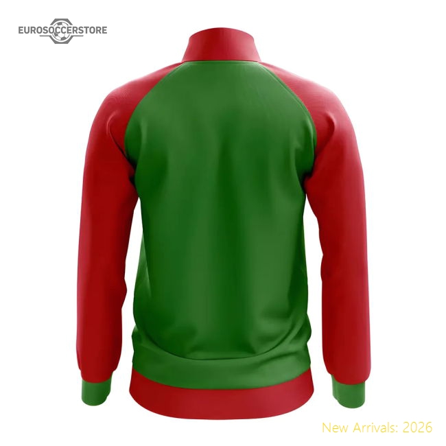 Burkina Faso Concept Football Track Jacket (Green)-Football Shirts Shop