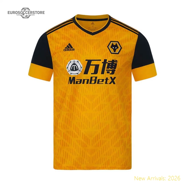 2020-2021 Wolves Home Football Shirt (ADAMA 37)-Football Shirts Shop