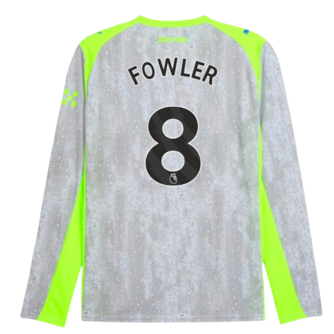 2025-2026 Man City Long Sleeve Third Shirt (Fowler 8)-Football Shirts Shop