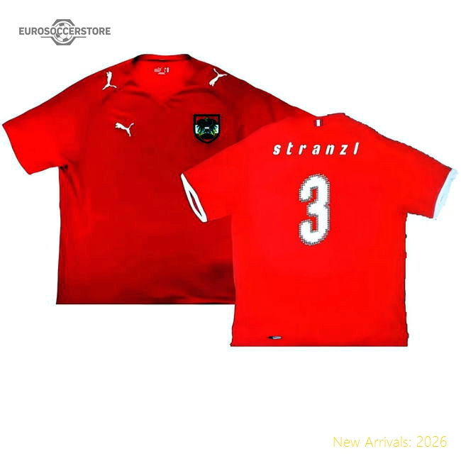 Austria 2008-09 Home Shirt ((Good) S) (Stranzl 3)-Football Shirts Shop