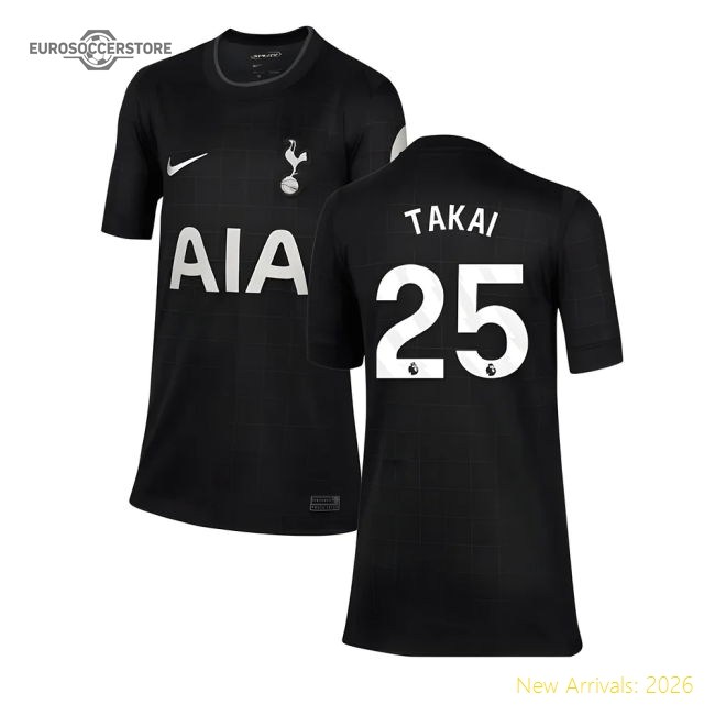2025-2026 Tottenham Away Shirt (Kids) (Takai 25)-Football Shirts Shop