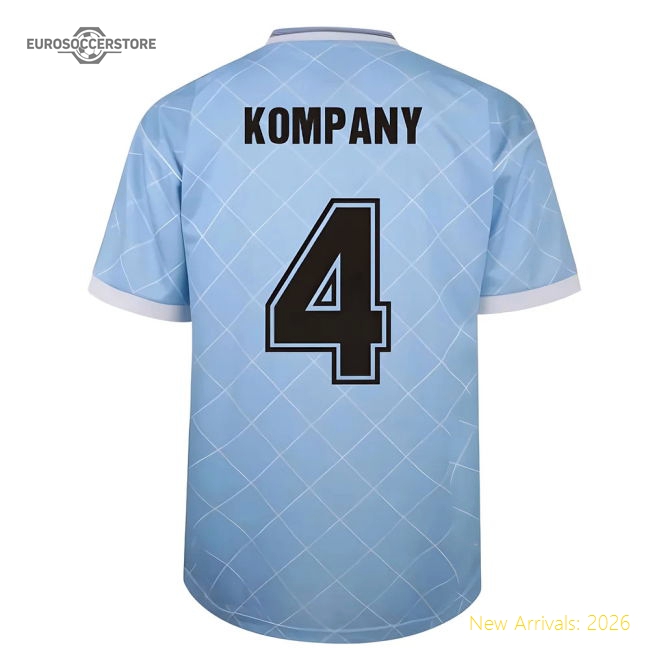 Manchester City 1988 Retro Football Shirt (KOMPANY 4)-Football Shirts Shop