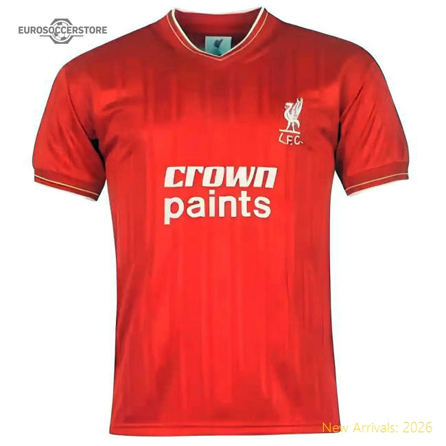 1986 Liverpool Home Crown Paints Shirt-Football Shirts Shop