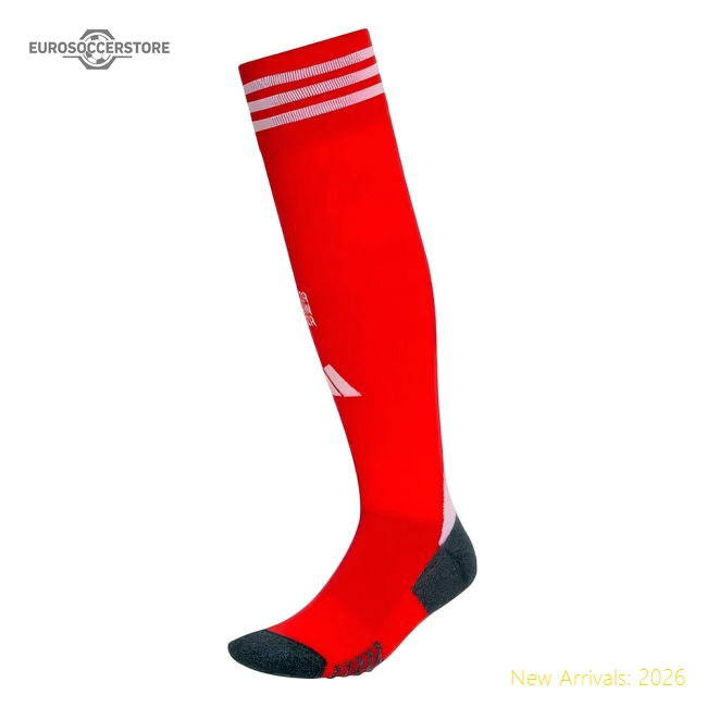 2025-2026 Bayern Munich Home Socks (Red)-Football Shirts Shop