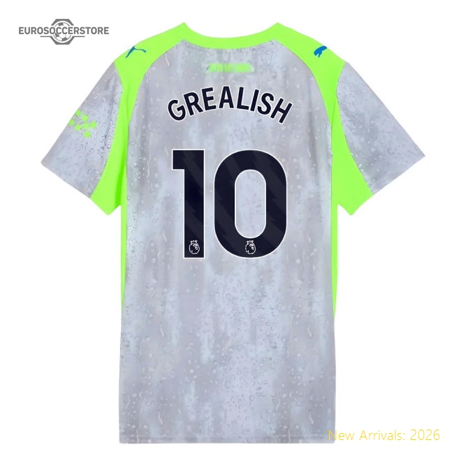 2025-2026 Man City Third Shirt (Womens) (Grealish 10)-Football Shirts Shop