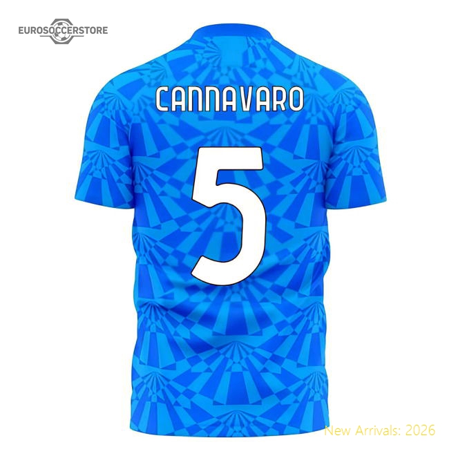 Napoli 1990s Home Concept Football Kit (Libero) (CANNAVARO 5) - Baby-Football Shirts Shop