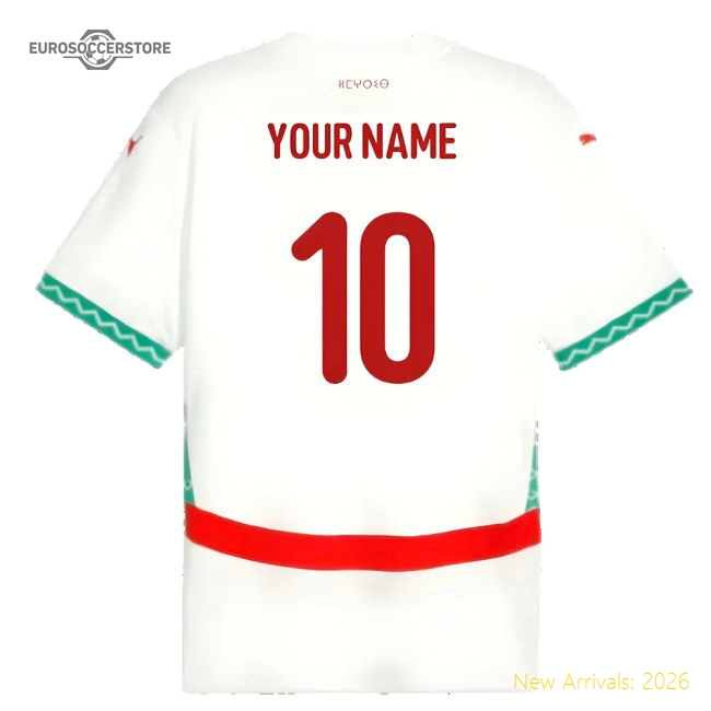 2024-2025 Morocco Away Shirt (Your Name)-Football Shirts Shop