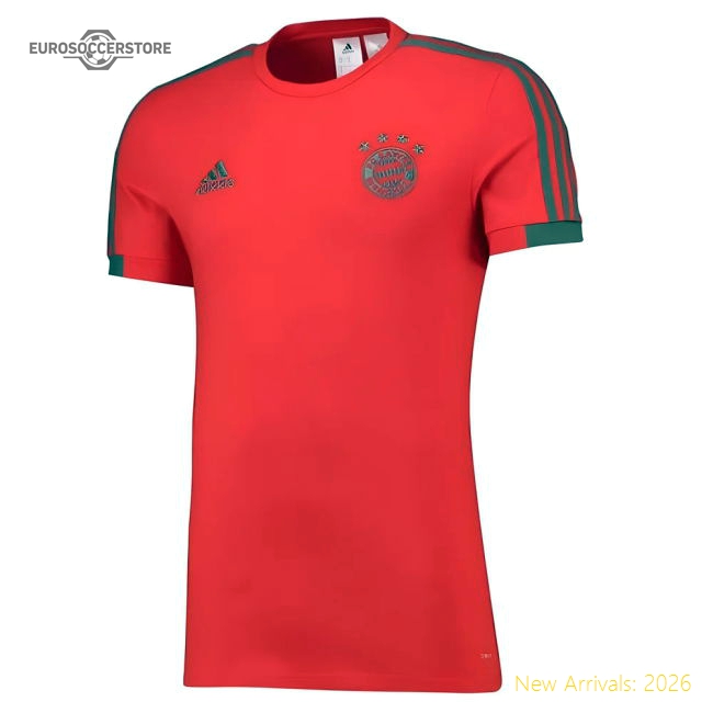 2018-2019 Bayern Munich Adidas Training Tee (Red)-Football Shirts Shop