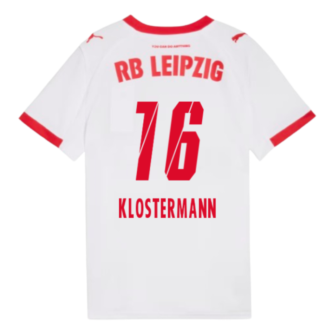 2025-2026 Red Bull Leipzig Home Shirt (Kids) (Klostermann 16)-Football Shirts Shop