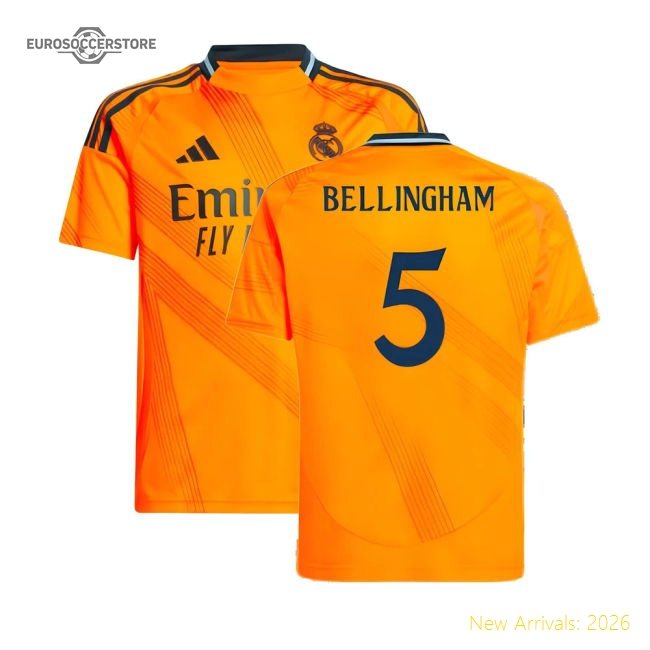 2024-2025 Real Madrid Away Shirt (Kids) (Bellingham 5)-Football Shirts Shop