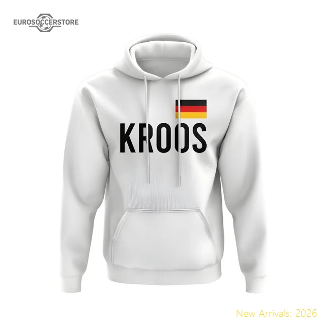 Toni Kroos Germany Name Hoody (White)-Football Shirts Shop