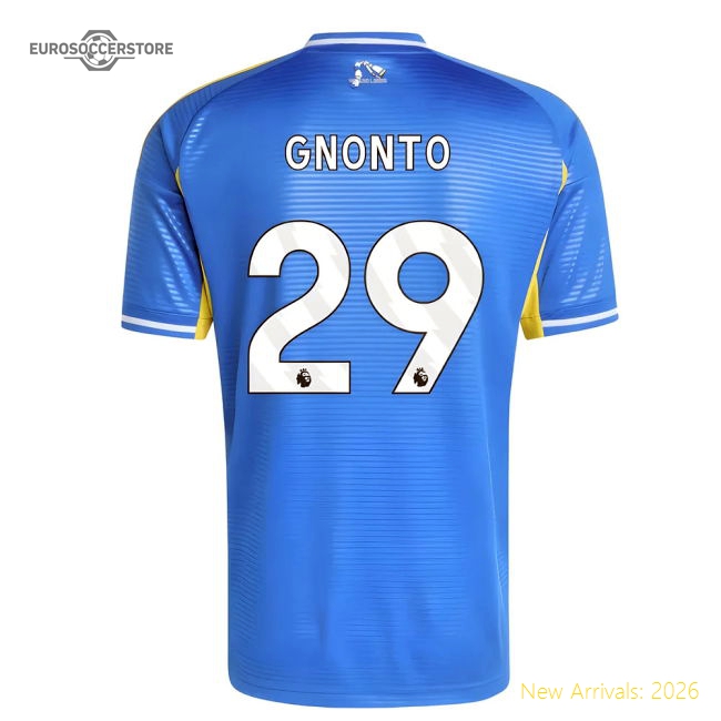2025-2026 Leeds Away Shirt (Gnonto 29)-Football Shirts Shop
