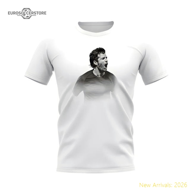 Luis Figo Portugal Legend T-Shirt (White)-Football Shirts Shop