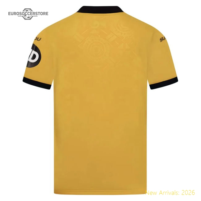 2025-2026 Wolves Home Shirt (Kids)-Football Shirts Shop
