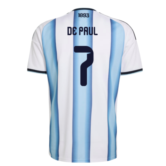 2026-2027 Argentina Home Shirt (De Paul 7)-Football Shirts Shop