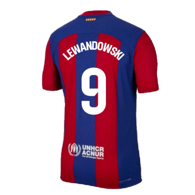 2023-2024 Barcelona Authentic Home Shirt (Lewandowski 9)-Football Shirts Shop