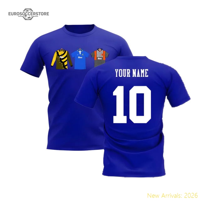 Chelsea 1995-1996 Retro Shirt T-shirts (Blue) (Your Name)-Football Shirts Shop