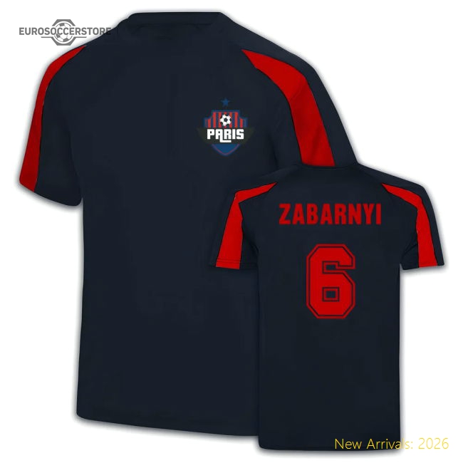 Zabarnyi PSG Sports Training Jersey (Black)-Football Shirts Shop