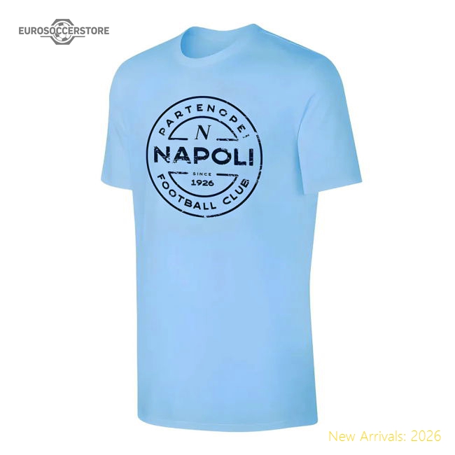 Napoli \'Stamp\' t-shirt - Light blue-Football Shirts Shop