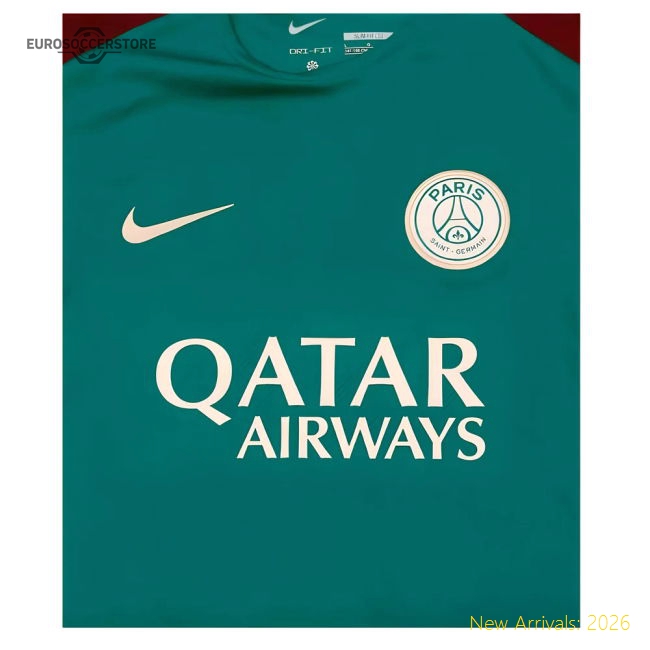2024-2025 PSG Strike Dri-Fit Training Shirt (Teal) - Kids-Football Shirts Shop