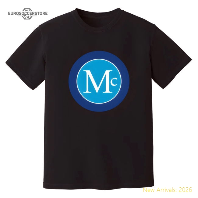 Scott McTominay Napoli Badge T-Shirt (Black)-Football Shirts Shop