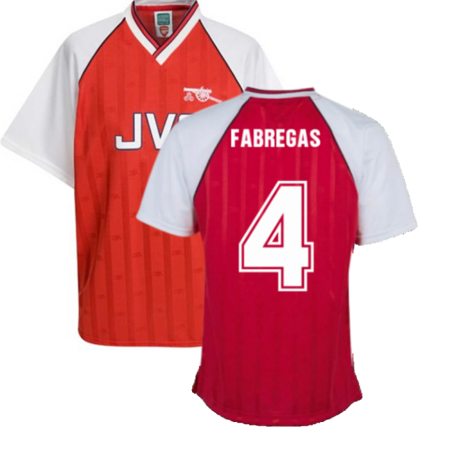 Arsenal 1988 Home Retro Football Shirt (FABREGAS 4)-Football Shirts Shop