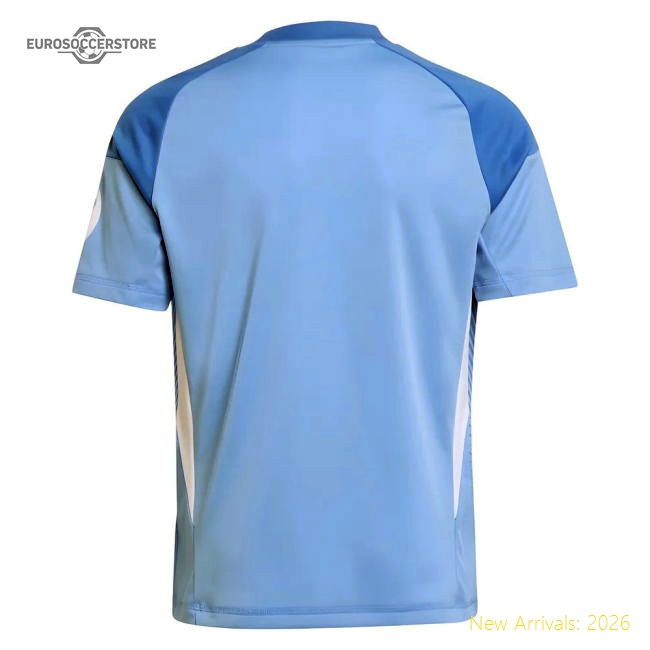 2025-2026 Real Madrid Home Goalkeeper Shirt (Blue) - Kids-Football Shirts Shop