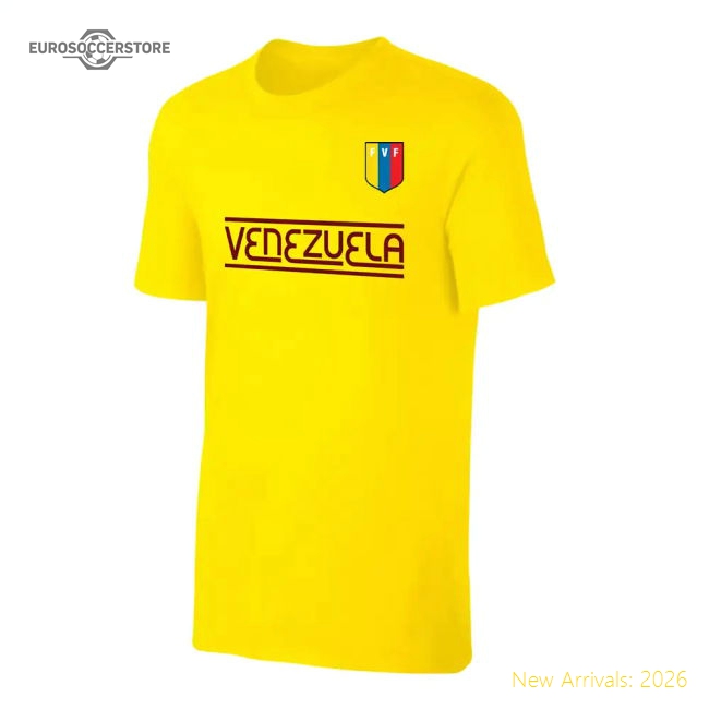 Venezuela CA Qualifiers t-shirt - Yellow-Football Shirts Shop