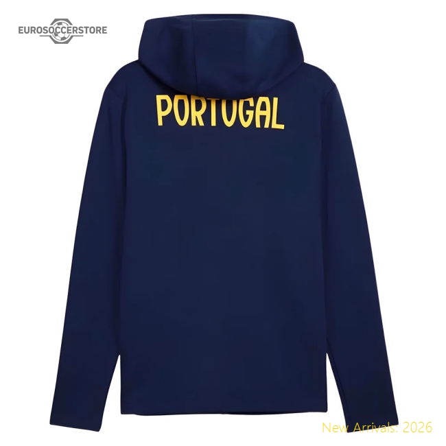 2025-2026 Portugal Casuals Hooded Jacket (Persian Blue)-Football Shirts Shop