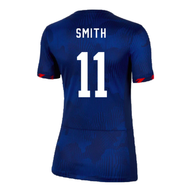 2023-2024 USA WWC Away Shirt (Ladies) (Smith 11)-Football Shirts Shop