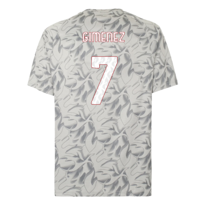 2025-2026 AC Milan Warm Up Jersey (Smokey Gray) (Gimenez 7)-Football Shirts Shop