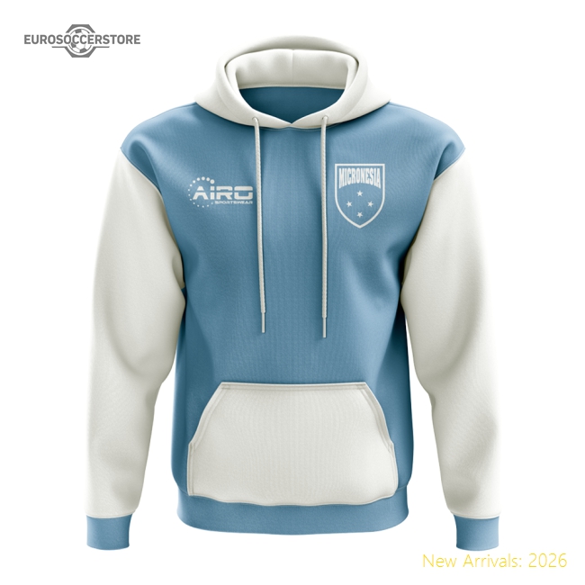 Micronesia Concept Country Football Hoody (Sky)-Football Shirts Shop