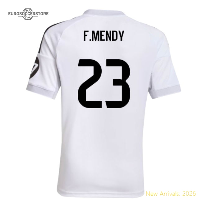 2025-2026 Real Madrid Home Shirt (Kids) (F.Mendy 23)-Football Shirts Shop