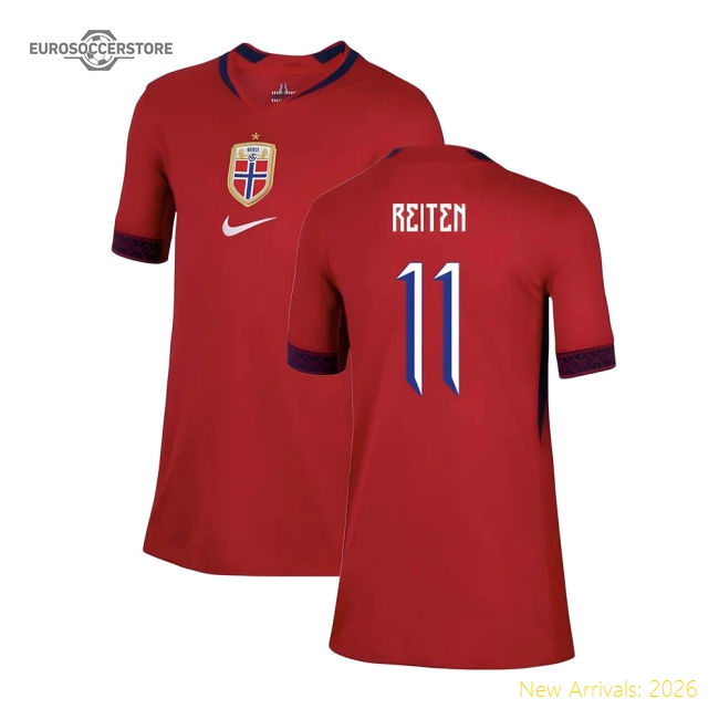 2025-2026 Norway Womens Team Home Shirt (Kids) (Reiten 11)-Football Shirts Shop