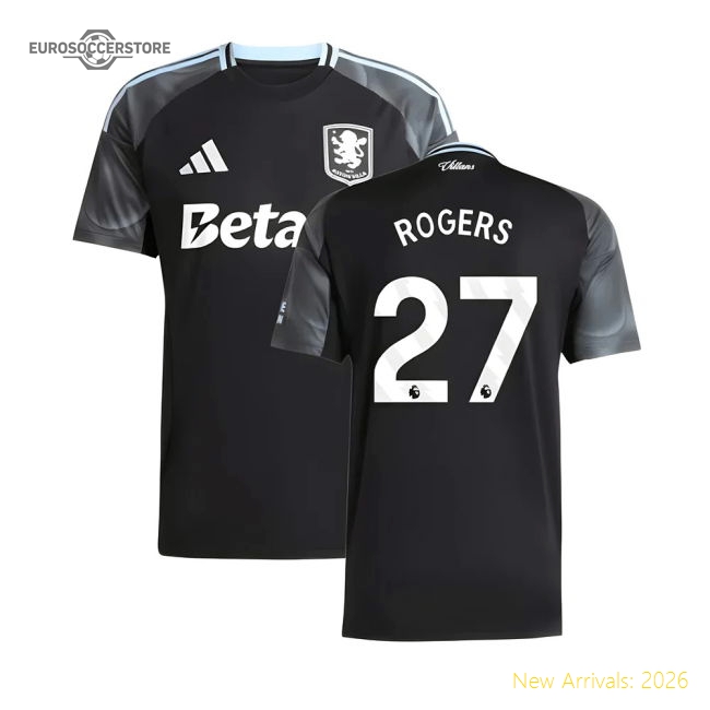 2025-2026 Aston Villa Away Shirt (Rogers 27)-Football Shirts Shop