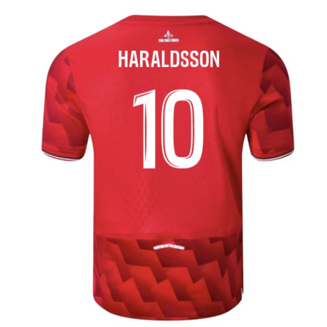 2025-2026 Lille Home Shirt (Haraldsson 10)-Football Shirts Shop