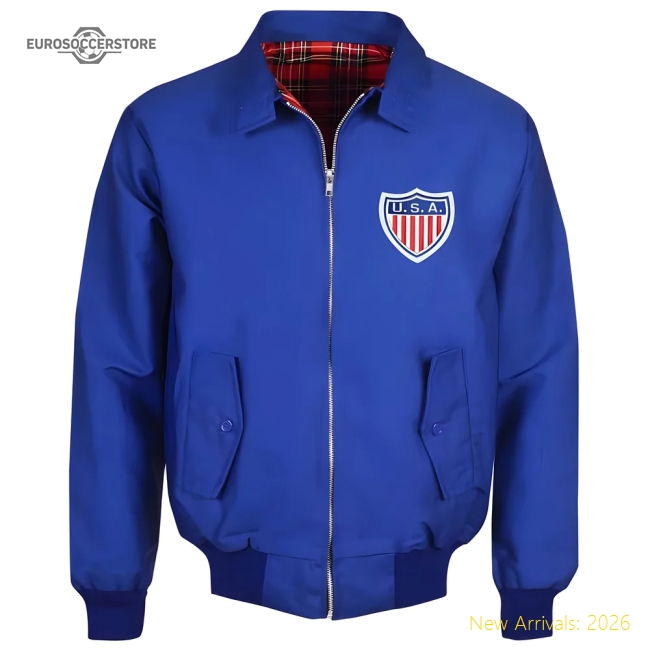 USA Royal Harrington Jacket-Football Shirts Shop