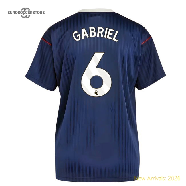 Arsenal Terrace Icons Shirt (Navy) (Gabriel 6)-Football Shirts Shop