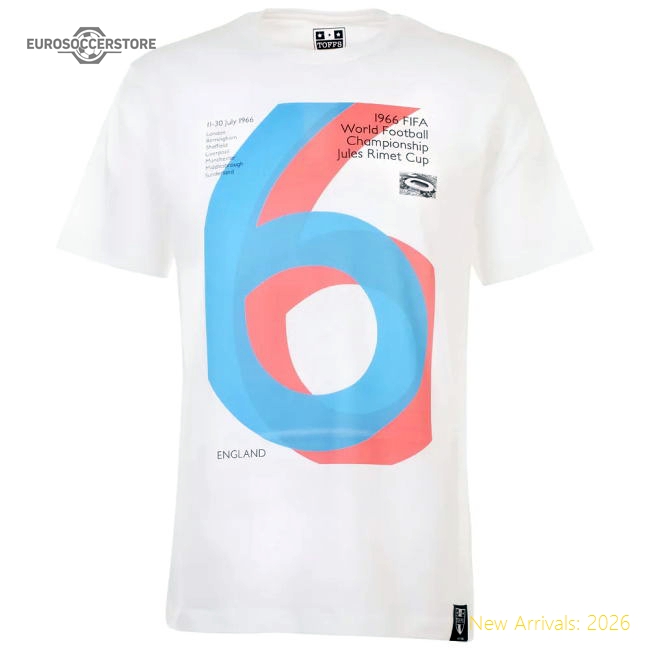 Pennarello: World Cup - England 1966 T-Shirt - White-Football Shirts Shop