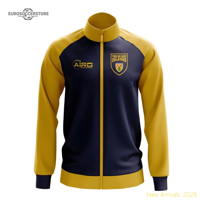 Turks and Caicos Islands Concept Football Track Jacket (Black)-Football Shirts Shop