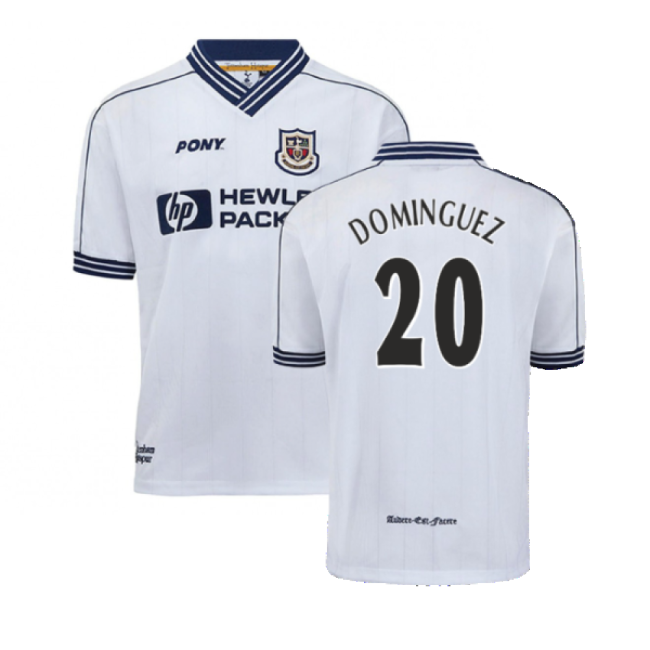 1997-1999 Tottenham Home Pony Retro Shirt (Dominguez 20)-Football Shirts Shop