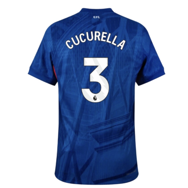 2025-2026 Chelsea Home Authentic Shirt (Cucurella 3)-Football Shirts Shop