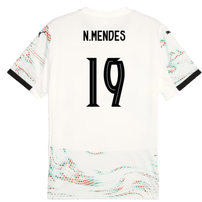 2025-2026 Portugal Away Shirt (N.Mendes 19)-Football Shirts Shop