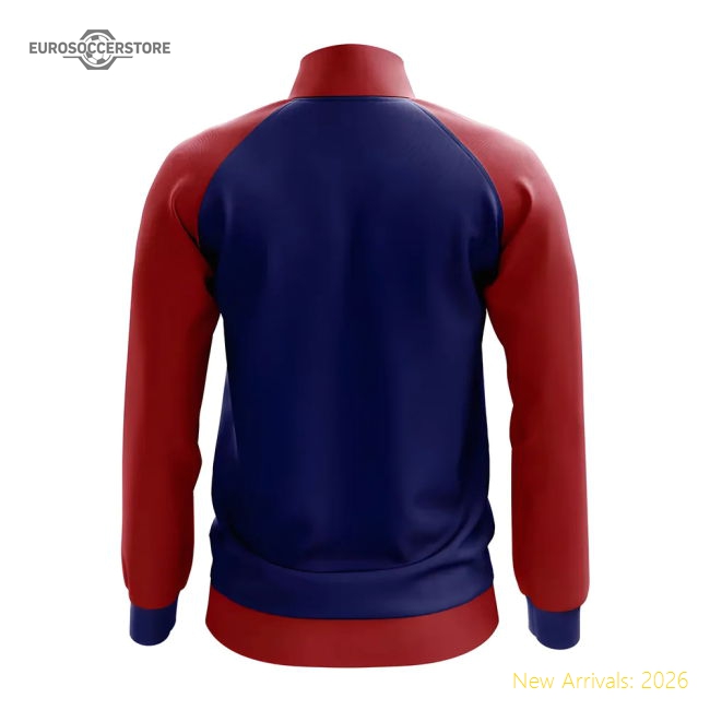 Costa Rica Concept Football Track Jacket (Blue) - Kids-Football Shirts Shop