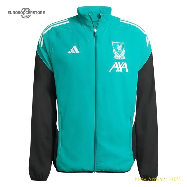2025-2026 Liverpool EU Presentation Jacket (Sea Green)-Football Shirts Shop
