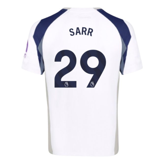 2025-2026 Tottenham Hotspur Home Shirt (Sarr 29)-Football Shirts Shop